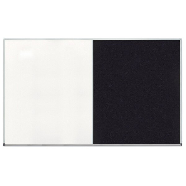 United Visual Products Enclosed Corkboard, 1 Door, 24"x36", 4" Fra UV3401-SATIN-DBURGU - main